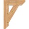 Ekena Millwork Traditional Slat Smooth Bracket w/ Offset Brace, Western Red Cedar, 7 1/2"W x 24"D x 32"H BKT0806X24X32TRA06SWR - alternate 2